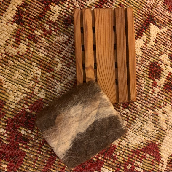 Men’s - Handmade Goat Milk Soap inside Alpaca Fleece (Lemon Rosemary) - Picture 6 of 15